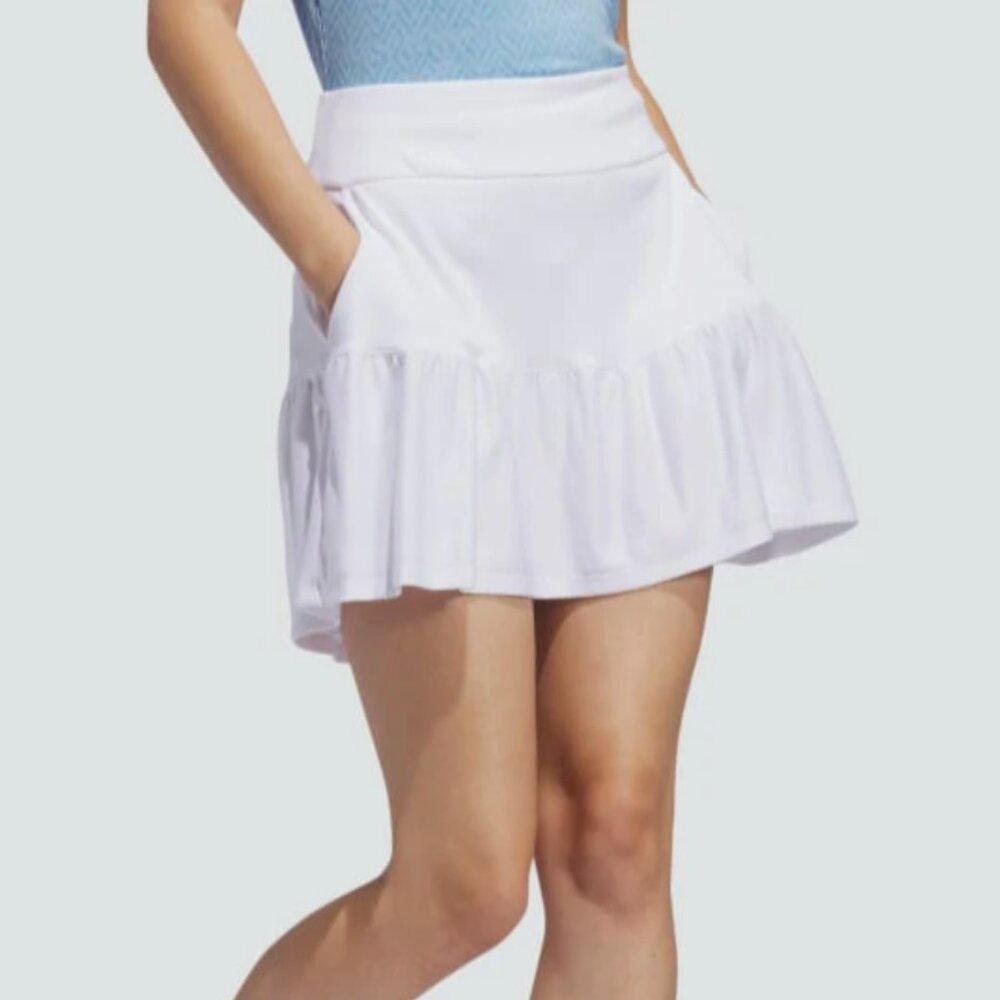NWT New Adidas Womens Ultimate365 Frill Skort L Skirt Golf Tennis Pickleball - Picture 3 of 6